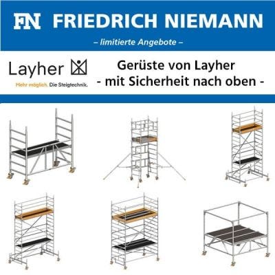 Gerüste von Layher - mit Sicherheit nach oben