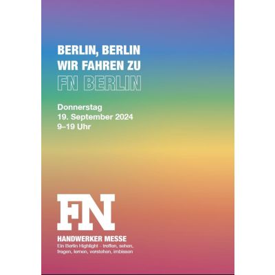 Einladung zur Berliner Hausmesse am 19.09.2024