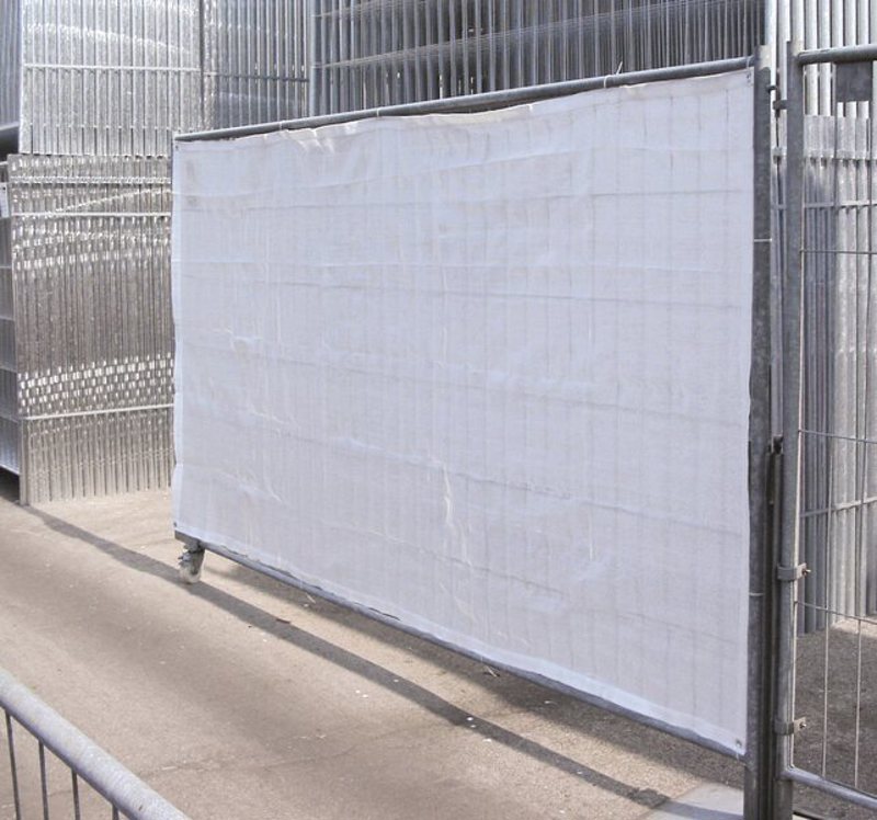 Müba Bauzaunnetz weiß passend für Bauzaunfeld 3,50 x 2,0 m 29500