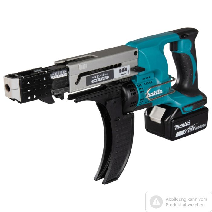 Bild von Makita Akku-Magazinschrauber DFR550RTJ 18 Volt, 2 Akkus 5,0 Ah, Ladegerät Bild von Makita Akku-Magazinschrauber DFR550RTJ 18 Volt, 2 Akkus 5,0 Ah, Ladegerät