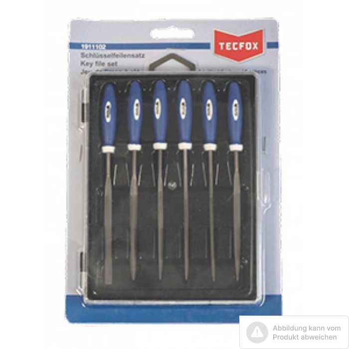 Bild von Tecfox Schlüsselfeilensatz 6-teilig in Tasche Bild von Tecfox Schlüsselfeilensatz 6-teilig in Tasche