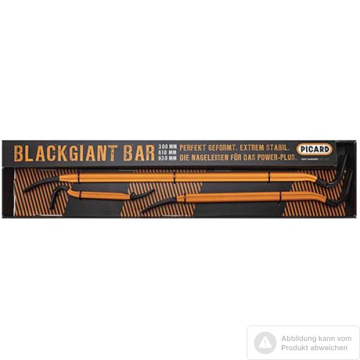Foto von Picard Blackgiant Bar Nageleisenset 3-tlg. 300, 610, 930 mm, aus einem Stück geschmiedet Foto von Picard Blackgiant Bar Nageleisenset 3-tlg. 300, 610, 930 mm, aus einem Stück geschmiedet