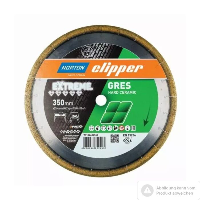 Foto von Norton Clipper Diamantscheibe Extreme Gres Ø125 x 22,23 Foto von Norton Clipper Diamantscheibe Extreme Gres Ø125 x 22,23