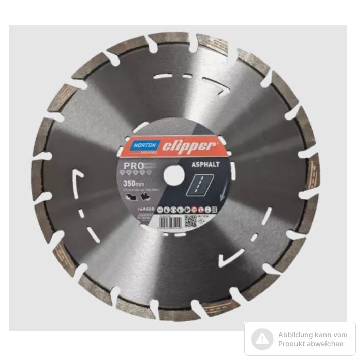 Bild von Norton Clipper Diamantscheibe Pro Asphalt II Ø 350x20 Bild von Norton Clipper Diamantscheibe Pro Asphalt II Ø 350x20