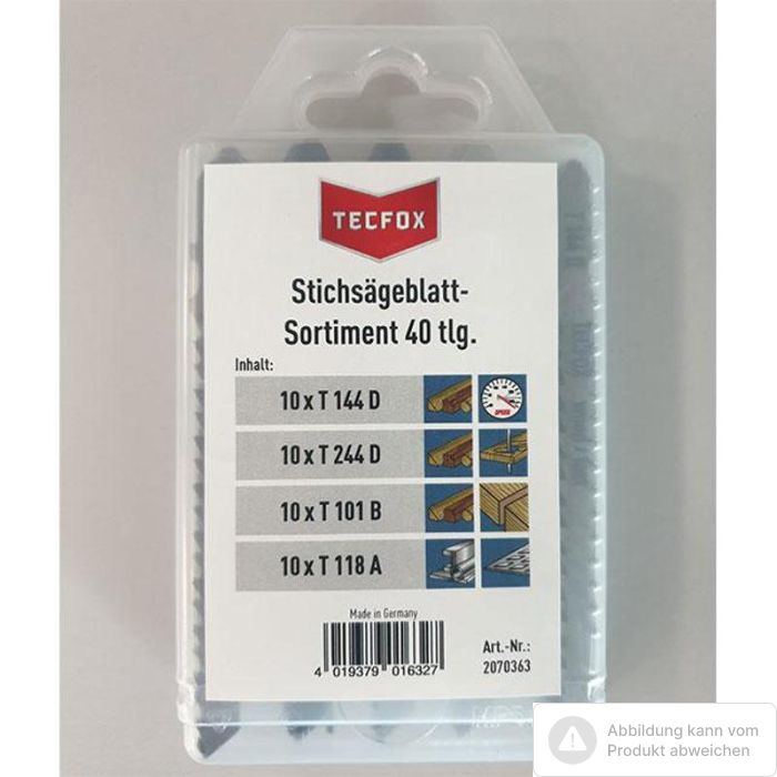 Bild von TECFOX Stichsägeblatt-Sortiment 40 tlg. Bild von TECFOX Stichsägeblatt-Sortiment 40 tlg.