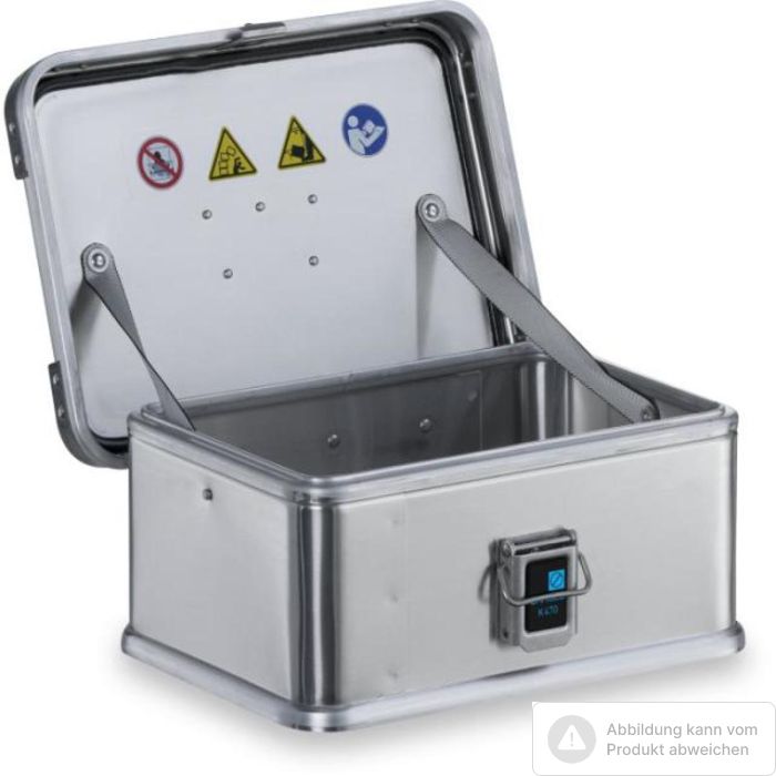 Foto von Zarges Alu-Kiste K470, 13l, IM: 350x250x150mm umlfd. Dichtung, Edelstahlscharnierband Foto von Zarges Alu-Kiste K470, 13l, IM: 350x250x150mm umlfd. Dichtung, Edelstahlscharnierband