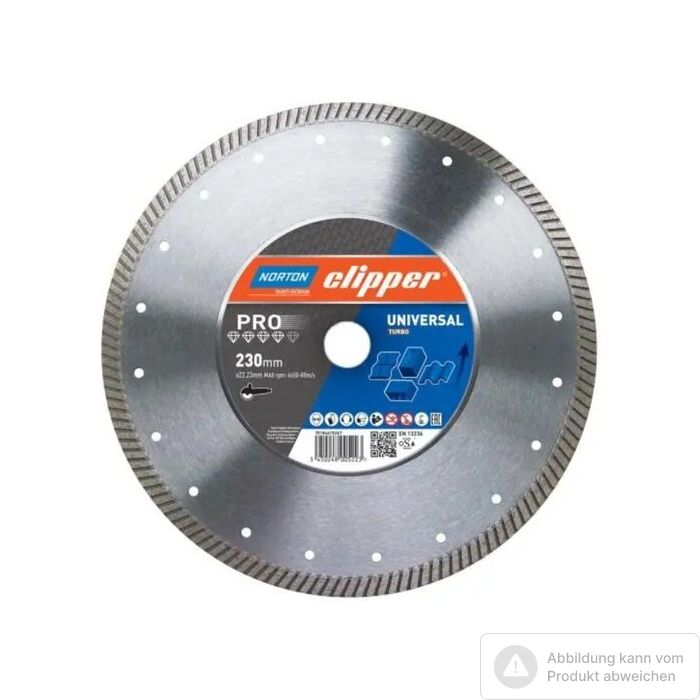 Foto von Norton Clipper Diamantscheibe Pro Universal Turbo - 180 Ø mm Foto von Norton Clipper Diamantscheibe Pro Universal Turbo - 180 Ø mm