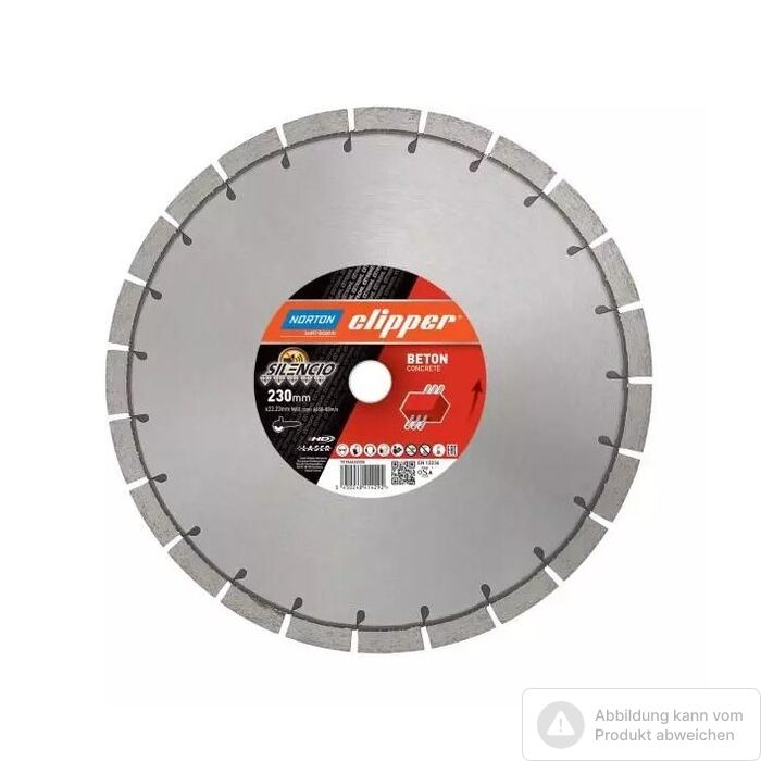 Bild von Norton Clipper Diamantscheibe Extreme Beton Silencio -230 Ø mm Bild von Norton Clipper Diamantscheibe Extreme Beton Silencio -230 Ø mm