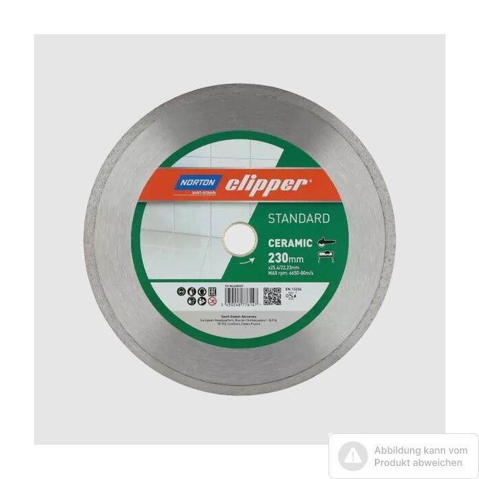 Foto von Norton Clipper Diamantscheibe Standard Ceramic Ø125 mm Foto von Norton Clipper Diamantscheibe Standard Ceramic Ø125 mm