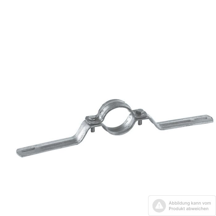 Bild von Müba Rohrschelle verzinkt 350 für Rohrpfosten, D = 60 mm Bild von Müba Rohrschelle verzinkt 350 für Rohrpfosten, D = 60 mm