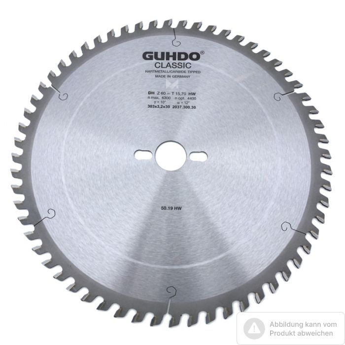 Foto von Guhdo HM-Säge DH 303 x 3,2 x 30 mm Z 60 DH / CNL Foto von Guhdo HM-Säge DH 303 x 3,2 x 30 mm Z 60 DH / CNL