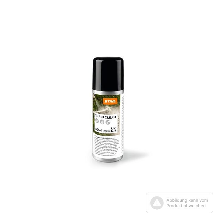 Foto von Stihl Harzlöser Superclean, 50 ml, lösen von Harz und Schmutz, Schmiermittel und Korrosionsschutz Foto von Stihl Harzlöser Superclean, 50 ml, lösen von Harz und Schmutz, Schmiermittel und Korrosionsschutz