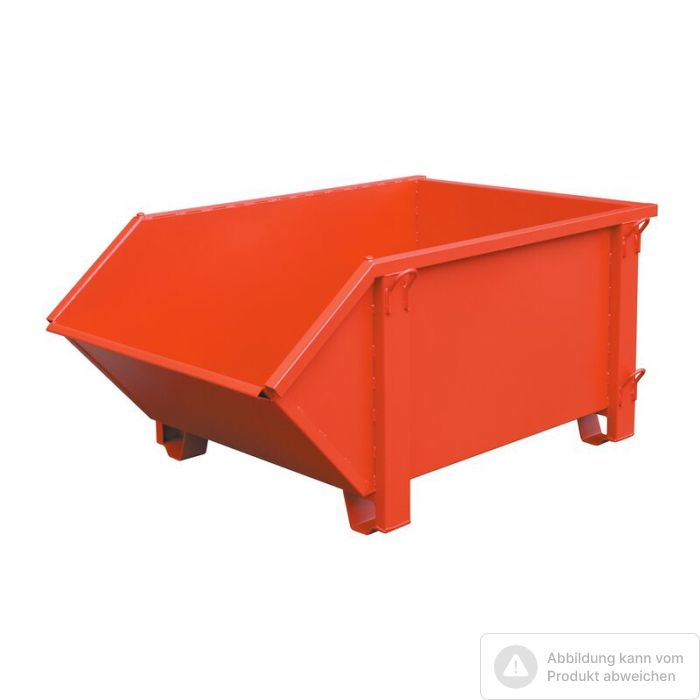 Bild von müba-Abfall-Container mit schräger Schütte, Inhalt 1000 Liter, Tragfähigkeit 1500kg, Auflast 4500kg, Bild von müba-Abfall-Container mit schräger Schütte, Inhalt 1000 Liter, Tragfähigkeit 1500kg, Auflast 4500kg,