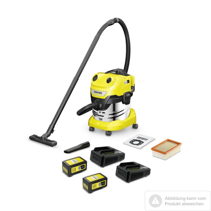 Bild von Kärcher Nass-/ Trockensauger WD 4-18 S Dual Battery Set V-20/22 *EU Bild von Kärcher Nass-/ Trockensauger WD 4-18 S Dual Battery Set V-20/22 *EU