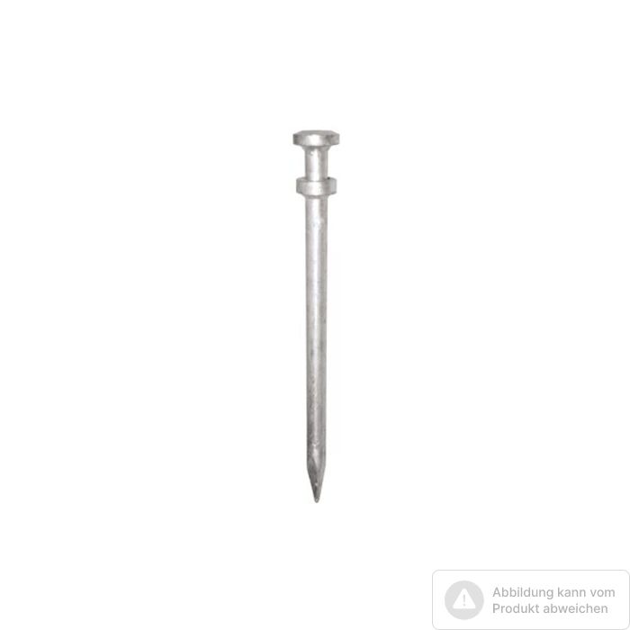 Bild von Müba Erdnagel mit unterem Kranz, verzinkt Länge: 49 cm, Durchmesser Nagel: 2,5 cm Bild von Müba Erdnagel mit unterem Kranz, verzinkt Länge: 49 cm, Durchmesser Nagel: 2,5 cm