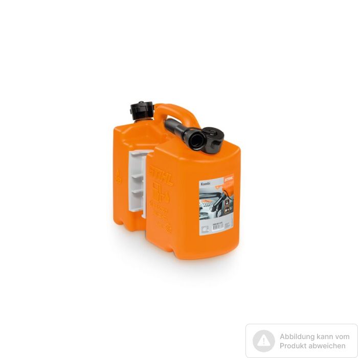 Foto von Stihl Kombikanister Profi Transparent, für 5L Kraftstoff und 3L Sägekettenöl, kindersichere Foto von Stihl Kombikanister Profi Transparent, für 5L Kraftstoff und 3L Sägekettenöl, kindersichere