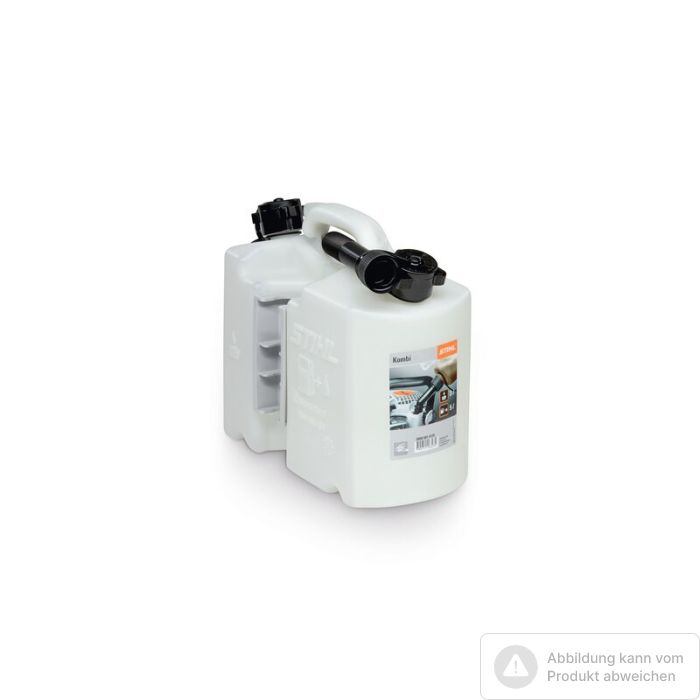 Bild von Stihl Kombikanister Profi Transparent, für 5L Kraftstoff und 3L Sägekettenöl, kindersichere Bild von Stihl Kombikanister Profi Transparent, für 5L Kraftstoff und 3L Sägekettenöl, kindersichere
