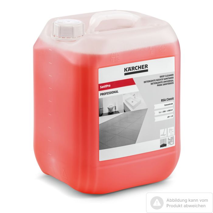 Bild von Kärcher SanitPro Grundreiniger RSA Classic, 10l Bild von Kärcher SanitPro Grundreiniger RSA Classic, 10l