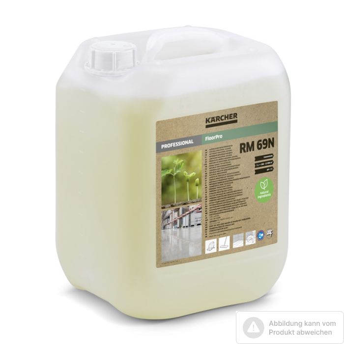 Foto von Kärcher FloorPro Natürlicher Industriereiniger RM 69N, 10l Foto von Kärcher FloorPro Natürlicher Industriereiniger RM 69N, 10l