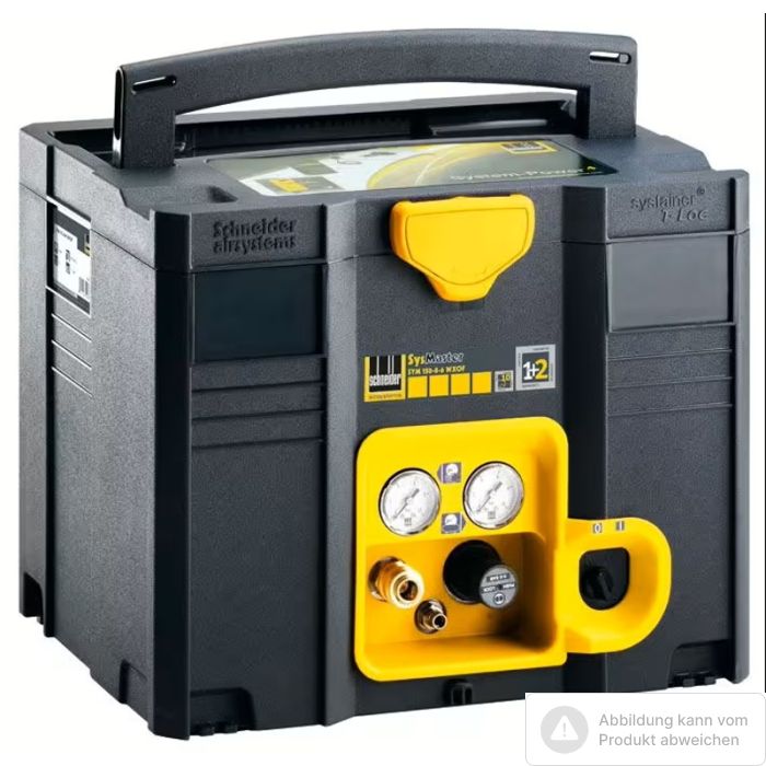 Foto von Schneider Kompressor Sysmaster SYM 150-8-6 WXOF 150 l/min. Ansaugleistung, 8 bar, 6 Liter Behälter Foto von Schneider Kompressor Sysmaster SYM 150-8-6 WXOF 150 l/min. Ansaugleistung, 8 bar, 6 Liter Behälter