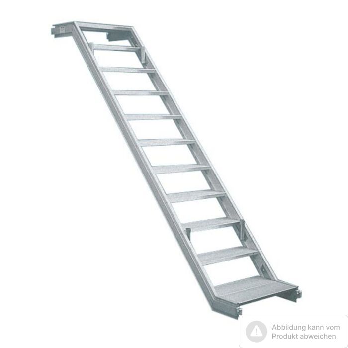 Bild von Müba Aluminium-Gerüsttreppe, Fix 70 für Feldhöhe 2,00 m und Feldlänge 2,50m Bild von Müba Aluminium-Gerüsttreppe, Fix 70 für Feldhöhe 2,00 m und Feldlänge 2,50m