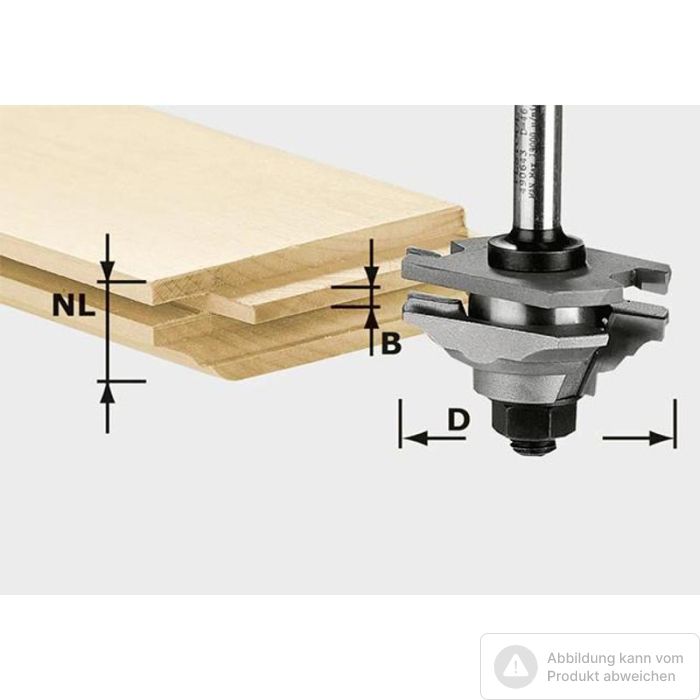 Bild von Festool Profil-Federfräser HW S8 D46 x D12-FD Bild von Festool Profil-Federfräser HW S8 D46 x D12-FD