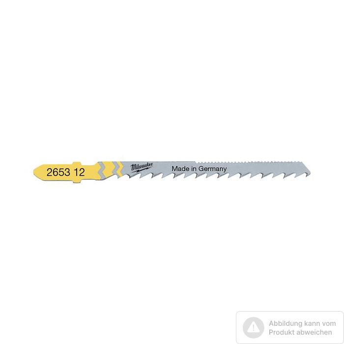 Bild von Milwaukee Stichsägeblätter mit Rückenverzahnung Blattlänge 75 mm, Zahnteilung 4,5 mm Bild von Milwaukee Stichsägeblätter mit Rückenverzahnung Blattlänge 75 mm, Zahnteilung 4,5 mm