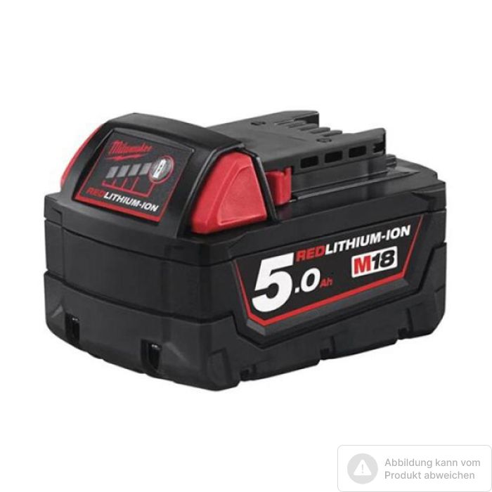 Bild von Milwaukee Ersatzakku M18 B5 18 Volt, 5,0 Ah Bild von Milwaukee Ersatzakku M18 B5 18 Volt, 5,0 Ah