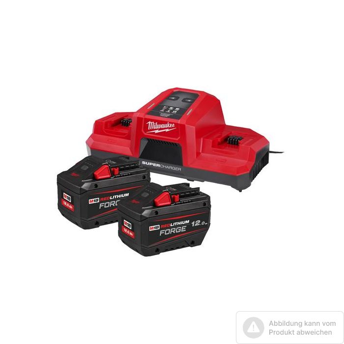 Foto von Milwaukee Akku-Starterset M18 FORGENRG-122 Energy-Kit, mit 2 Akkus 12,0 AH M18 FB 12 Forge Foto von Milwaukee Akku-Starterset M18 FORGENRG-122 Energy-Kit, mit 2 Akkus 12,0 AH M18 FB 12 Forge