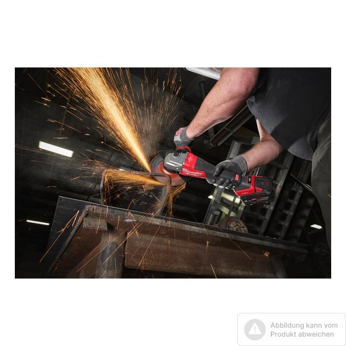 Bild von Milwaukee 18V Akku Hochleistungswinkelschleifer M18 FHSAGO180VXPDB2-0X, ONE Key, für 180mm Scheiben, Bild von Milwaukee 18V Akku Hochleistungswinkelschleifer M18 FHSAGO180VXPDB2-0X, ONE Key, für 180mm Scheiben,