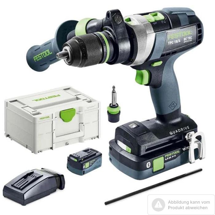 Bild von Festool Akku-Bohrschrauber TDC 18/4 5,0/4,0 I-Plus QUADRIVE,18 Volt, 4-Gang, 13 mm, 50/75 Nm,2 Akkus Bild von Festool Akku-Bohrschrauber TDC 18/4 5,0/4,0 I-Plus QUADRIVE,18 Volt, 4-Gang, 13 mm, 50/75 Nm,2 Akkus