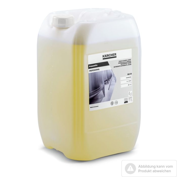Foto von Kärcher PressurePro Schaumreiniger, sauer RM 59, 20l Foto von Kärcher PressurePro Schaumreiniger, sauer RM 59, 20l