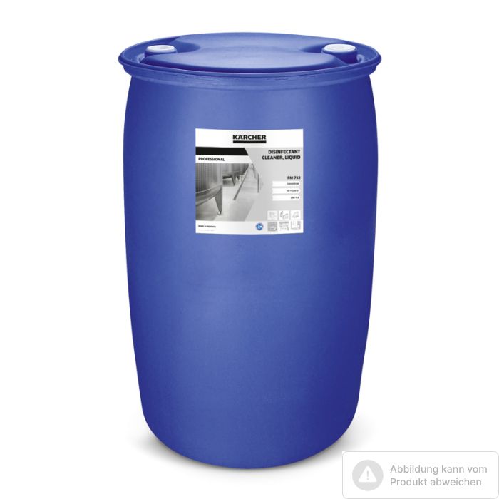 Foto von Kärcher Desinfektionsreiniger, flüssig RM 732, 200l Foto von Kärcher Desinfektionsreiniger, flüssig RM 732, 200l