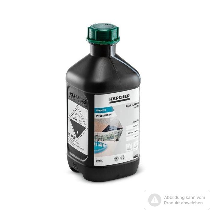 Foto von Kärcher Bodengrundreiniger, sauer RM 751 2,5 l Foto von Kärcher Bodengrundreiniger, sauer RM 751 2,5 l