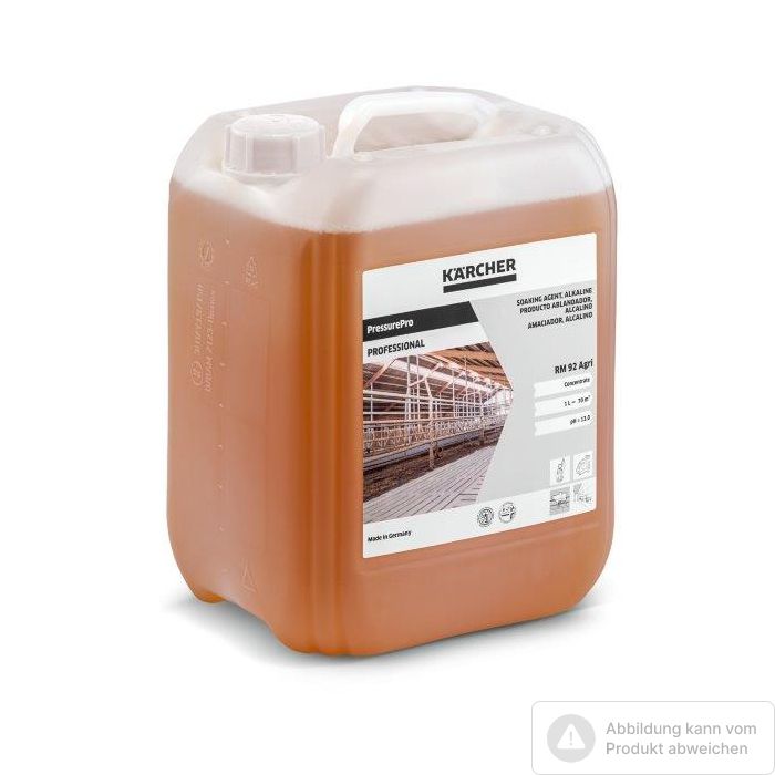 Foto von Kärcher Einweichmittel, alkalisch RM 92 AGRI 10 l Foto von Kärcher Einweichmittel, alkalisch RM 92 AGRI 10 l