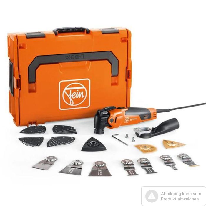 Foto von Fein MultiMaster MM 500 PLUS TOP mit über 30 Zubehören, in L-Boxx Foto von Fein MultiMaster MM 500 PLUS TOP mit über 30 Zubehören, in L-Boxx