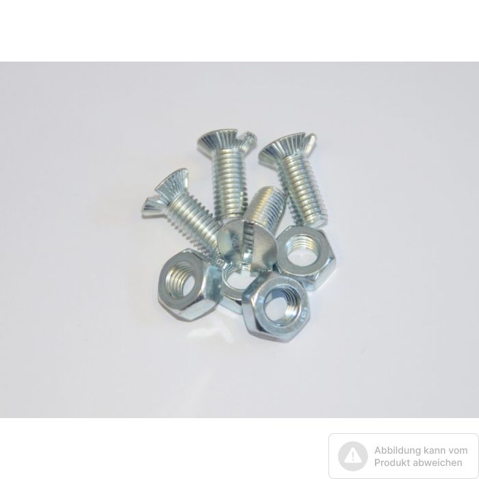 Foto von Müba Satz (4 Stück) Schrauben und Muttern für Standard und Kipp Car Foto von Müba Satz (4 Stück) Schrauben und Muttern für Standard und Kipp Car