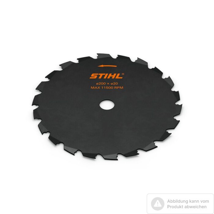 Foto von Stihl Meisselzahnkreissägeblatt 225 mm 24 Zähne, für holziges Buschwerk Foto von Stihl Meisselzahnkreissägeblatt 225 mm 24 Zähne, für holziges Buschwerk