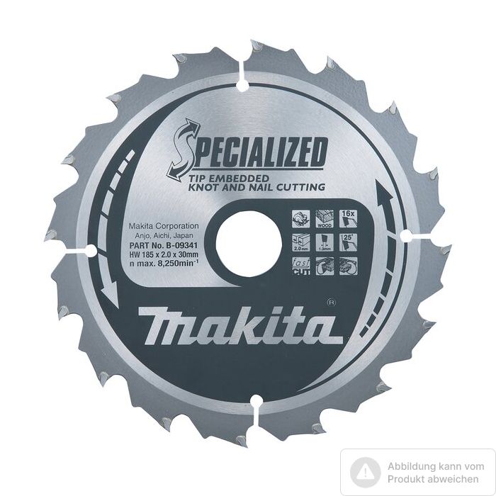 Foto von Makita SPECIALIZED Kreissägeblatt 260x30x32Z Foto von Makita SPECIALIZED Kreissägeblatt 260x30x32Z