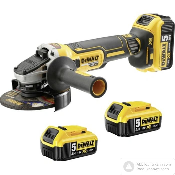 Bild von Dewalt Winkelschleifer DCG405P3 brushless 18 V /3 x 5,0 Ah Akkus, Schnellladegerät Bild von Dewalt Winkelschleifer DCG405P3 brushless 18 V /3 x 5,0 Ah Akkus, Schnellladegerät