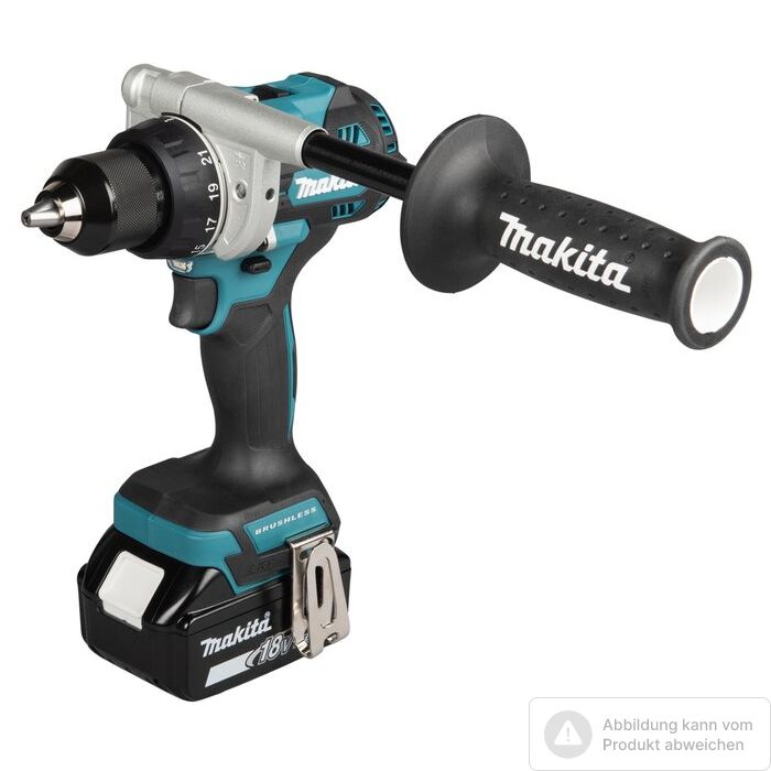 Bild von Makita Akku-Bohrschrauber DDF492RTJ mit 2 Akkus 18V 5,0 Ah, Ladegerät und MAKPAC Bild von Makita Akku-Bohrschrauber DDF492RTJ mit 2 Akkus 18V 5,0 Ah, Ladegerät und MAKPAC