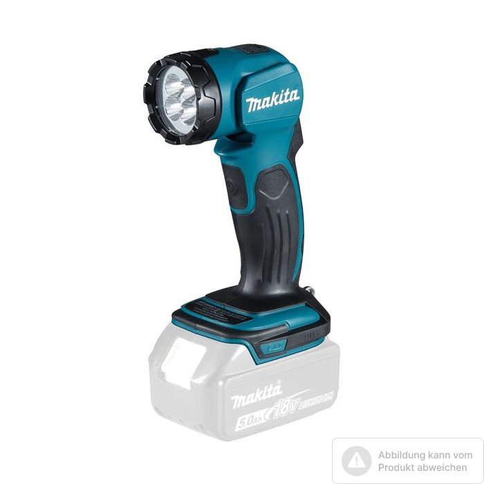 Foto von Makita Akku-LED-Handleuchte DEBDML815 für 14,4/18 Volt Akkus, 160 Lumen Foto von Makita Akku-LED-Handleuchte DEBDML815 für 14,4/18 Volt Akkus, 160 Lumen