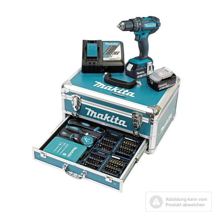Foto von Makita Akku-Schlagbohrschrauber DHP482RFX9 18 Volt, 2 Akkus 3,0 Ah, Ladegerät Foto von Makita Akku-Schlagbohrschrauber DHP482RFX9 18 Volt, 2 Akkus 3,0 Ah, Ladegerät