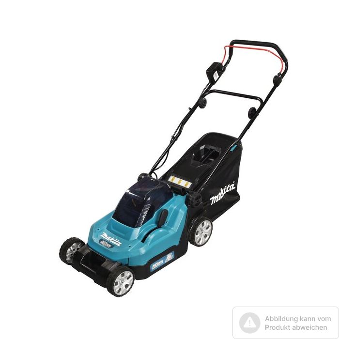 Bild von Makita Akku-Rasenmäher DLM382Z für 2x 18 Volt Akkus, 38cm, Fangkorb 40 Liter Bild von Makita Akku-Rasenmäher DLM382Z für 2x 18 Volt Akkus, 38cm, Fangkorb 40 Liter