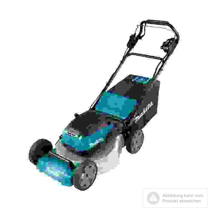 Foto von Makita Akku-Rasenmäher DLM536PT2, für 4 x 18V Akkus, 53 cm Schnittbreite, 70 l Fangkorb, Mulchkeil Foto von Makita Akku-Rasenmäher DLM536PT2, für 4 x 18V Akkus, 53 cm Schnittbreite, 70 l Fangkorb, Mulchkeil