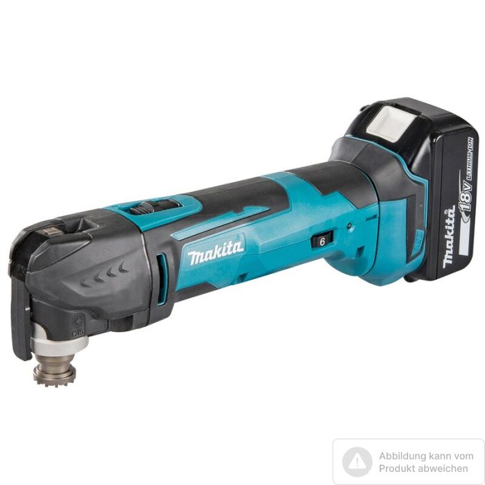 Foto von Makita Multifunktionswerkzeug DTM51RT1J3 18 Volt,1x Akku 5 Ah, Ladegerät, 41-tlg. Zubehör Foto von Makita Multifunktionswerkzeug DTM51RT1J3 18 Volt,1x Akku 5 Ah, Ladegerät, 41-tlg. Zubehör