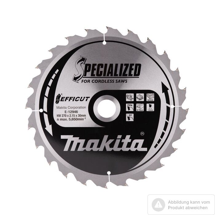 Bild von Makita EFFICUT Kreissägeblatt 270x30x24Z Bild von Makita EFFICUT Kreissägeblatt 270x30x24Z