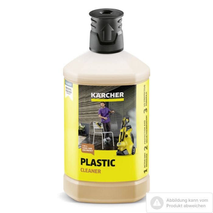Foto von Kärcher Kunststoffreiniger 3-in-1, 1L Foto von Kärcher Kunststoffreiniger 3-in-1, 1L