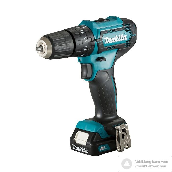 Bild von Makita Akku-Schlagbohrschrauber HP333DSAX1 12,0 Volt, mit 2 Akkus 2,0 Ah, Ladegrät Bild von Makita Akku-Schlagbohrschrauber HP333DSAX1 12,0 Volt, mit 2 Akkus 2,0 Ah, Ladegrät
