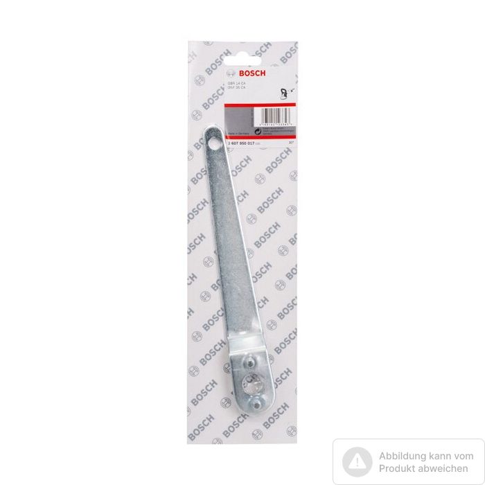 Foto von Bosch Zweilochschlüssel gekröpft, passend zu GBR 14 C GNF 35 CA Foto von Bosch Zweilochschlüssel gekröpft, passend zu GBR 14 C GNF 35 CA
